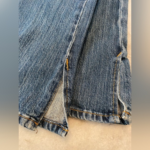 Eddie Bauer Flared Split Hem Medium Wash Denim Jeans Women’s Size 12 - Picture 9 of 12